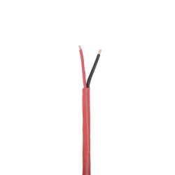 Bobina de 305 Metros de Alambre / 2 x 18 AWG / Riser / Tipo FPLR-CL3R, FT4 / Color Rojo / Para Aplicaciones en Sistemas de Detección de Incendio y Sistemas de Evacuación