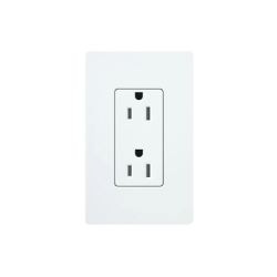 Tomacorriente receptáculo convencional  120V, 15A, color blanco.