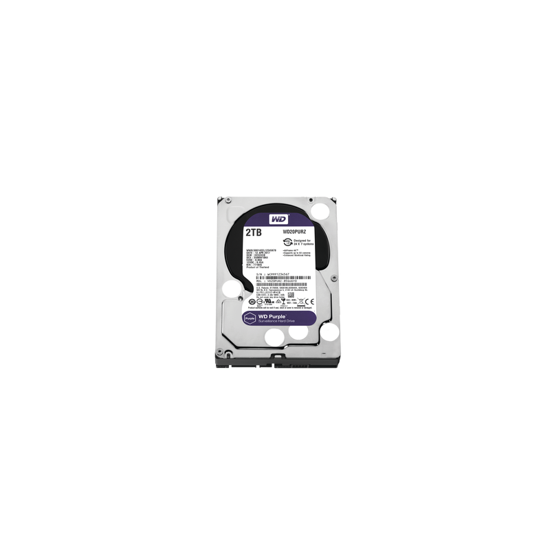 Disco Duro PURPLE de 2TB / 3 AÑOS DE GARANTÍA / Para Videovigilancia