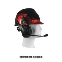 Orejeras duales inalámbricas para montar en casco compatible con adaptadores PRYME BLU, radio y dispositivos bluetooth, con función de PTT y para contestar celulares.