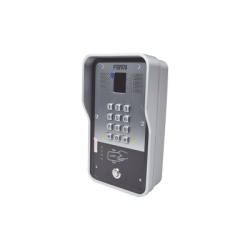 Audio Portero IP  2 líneas SIP con relevador integrado, Lector RFID para acceso por clave numérica, tarjeta o llamada remota, PoE