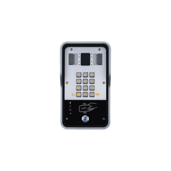 Audio Portero IP  2 líneas SIP con relevador integrado, Lector RFID para acceso por clave numérica, tarjeta o llamada remota, PoE