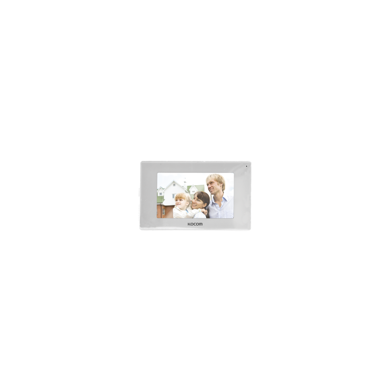 MONITOR 7" COLOR BLANCO, ALTA DEFINICIÓN (HD),TIPO ESPEJO,  CON ENTRADA  MICROSD PARA GRABACIÓN