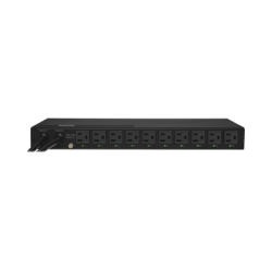 PDU ATS (Fuente Redundante Auto-transferible) Monitoreable, Para Distribución de Energía, 2 Entradas 120 Vca NEMA5-15P, Con 10 Salidas NEMA 5-15R, Horizontal 19in, 1UR 
