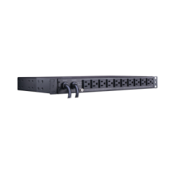 PDU ATS (Fuente Redundante Auto-transferible) Medible, Para Distribución de Energía, 2 Entradas 120 Vca NEMA5-15P, Con 10 Salidas NEMA 5-15R, Horizontal 19in, 1UR
