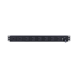 PDU Básico Para Distribución de Energía, Con 8 Tomas NEMA 5-15R Traseras, 1UR, 15 Amp, 120 Vca
