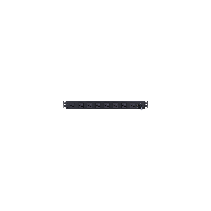 PDU Básico Para Distribución de Energía, Con 8 Tomas NEMA 5-15R Traseras, 1UR, 15 Amp, 120 Vca
