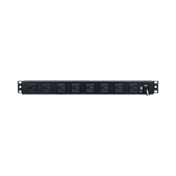 PDU Básico Para Distribución de Energía, Con 8 Tomas NEMA 5-15R Traseras y 2 Tomas 5-15R Frontales, 1UR, 15 Amp, 120 Vca