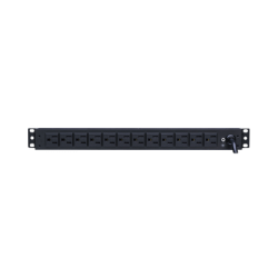 PDU Básico Para Distribución de Energía, Con 12 Tomas NEMA 5-15R Traseras, 1UR, 15 Amp, 120 Vca