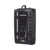 UPS de 750 VA/450 W, Topología Línea Interactiva, Entrada 120 Vca NEMA 5-15P, Tipo Gabinete Compacto, Con 12 Tomas NEMA 5-15R