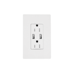 Receptáculo 15 A con puerto USB