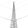 Kit de Torre Arriostrada de Techo de 9 m con Tramo STZ30 Galvanizado Electrolítico (No incluye retenida).
