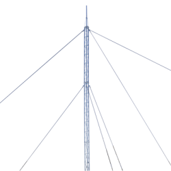 Kit de Torre Arriostrada de Techo de 15 m con Tramo STZ30 Galvanizado Electrolítico (No incluye retenida).