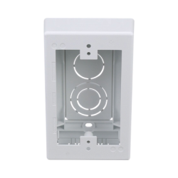 Caja de Pared Superficial, uso Universal con Placas de Pared, Con Cinta Adhesiva, Color Blanco
