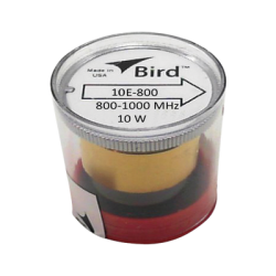 Elemento de 10 Watt en Línea 7/8" para Wattmetro BIRD 43 en Rango de Frecuencia de 800 a 1000 MHz.