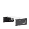 Rack Abierto de montaje en Pared, de 19in,  Profundidad Ajustable (8" a 12") de 2.5  Unidades de rack, con Capacidad de Crecimiento.