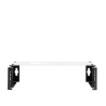 Rack Abierto de montaje en Pared, de 19in,  Profundidad Ajustable (8" a 12") de 2.5  Unidades de rack, con Capacidad de Crecimiento.
