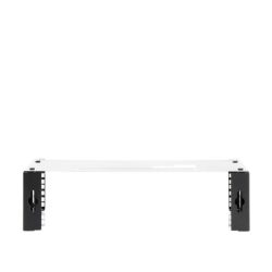 Rack Abierto de montaje en Pared, de 19in,  Profundidad Ajustable (8" a 12") de 2.5  Unidades de rack, con Capacidad de Crecimiento.