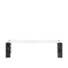 Rack Abierto de montaje en Pared, de 19in,  Profundidad Ajustable (8" a 12") de 2.5  Unidades de rack, con Capacidad de Crecimiento.