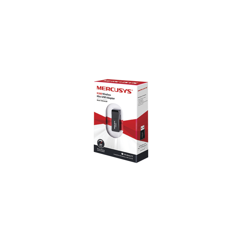 Adaptador Inalámbrico N / 300 Mbps 2.4 GHz / 2 antenas Internas / Diseño Portátil / Más comodo