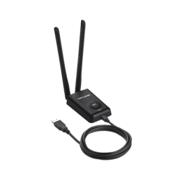 Adaptador de alta potencia USB  inalámbrico/ WiFi N 300 Mbps / Frecuencia de 2.4 GHz / 2 Antenas Externas de 5 dBi / Compatibilidad Windows y Linux
