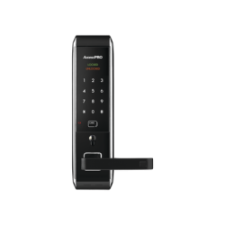 Cerradura inteligente para puertas con doble cerrojo/teclado Touch Screen, Apertura con tarjeta Mifare /Contraseña y Llave de emergencia 