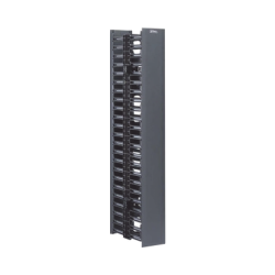 Organizador Vertical NetRunner, Doble (Frontal y Posterior), de 22.5 UR, 4.9in de Ancho, Color Negro