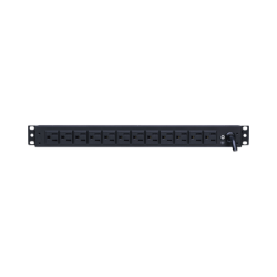 PDU Básico Para Distribución de Energía, Con 12 Tomas NEMA 5-15R Traseras y 2 Tomas 5-15R Frontales, 1UR, 15 Amp, 120 Vca