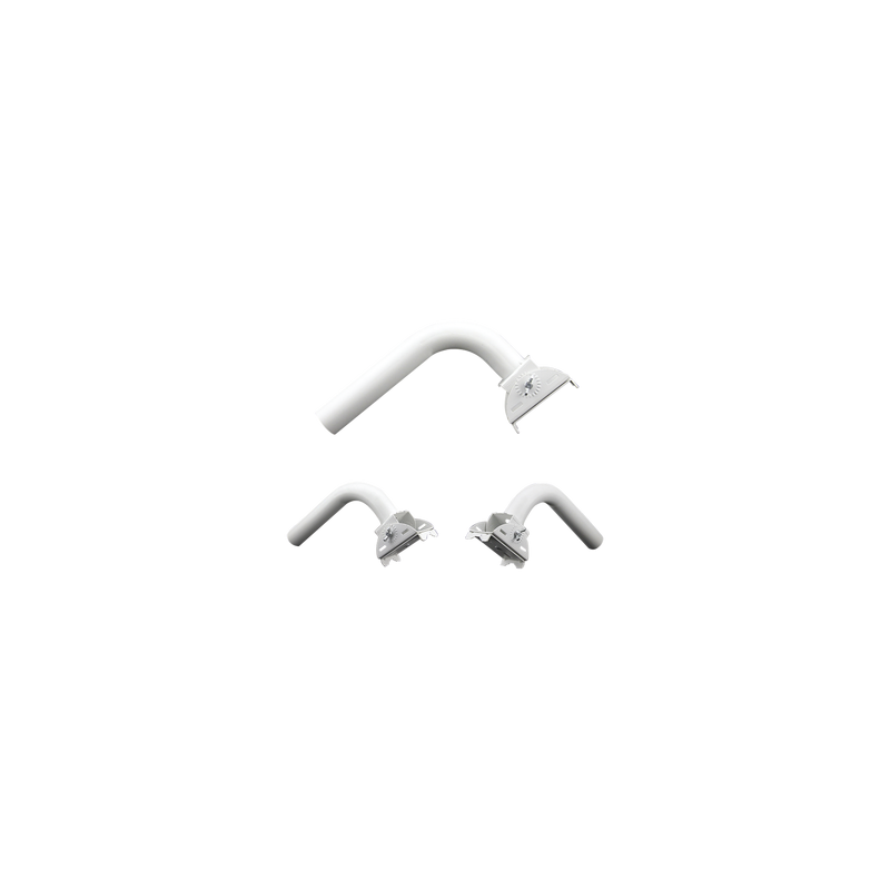 Montaje universal flexible para instalación en poste o pared, compatible con equipos Ubiquiti, Mimosa, Cambium y Altai 