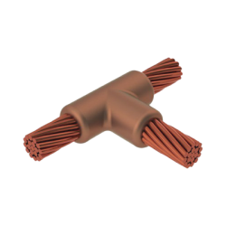 Molde para Soldadura Exotérmica tipo T para cable 2/0 AWG - 2/0 AWG. 