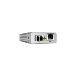 Convertidor de medios Gigabit Ethernet a fibra óptica, conector LC, monomodo (SMF), versión TAA (Trade Agreement Act), 10 km