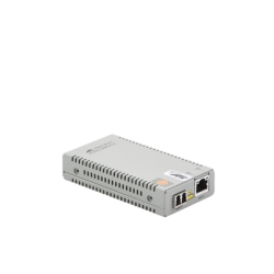Convertidor de medios Gigabit Ethernet a fibra óptica, conector LC, monomodo (SMF), versión TAA (Trade Agreement Act), 10 km