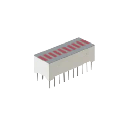 Barra Gráfica de 10 segmentos LED Rojos tipo LTA-1000