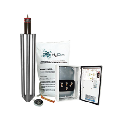 Kit Antivandalico de Puesta a Tierra de 100 Amperes con Electrodo, Filtro y Compuesto H2Ohm.