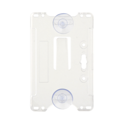 Porta tarjeta de plastico ABS / Transparente / Compatible con tarjetas ACCESSCARDEPC / PROCARDX o Formato CR80