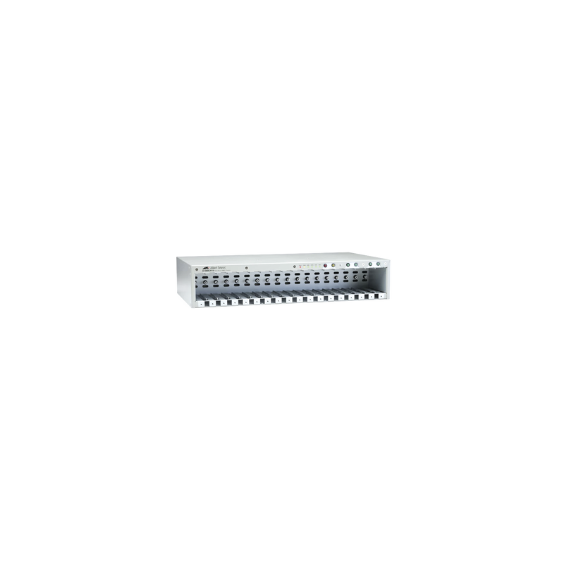 CHASSIS D/18 SLOTS PARA CONVERTIDORES DE MEDIOS SERIE MMC2000, PSU UNIVERSAL