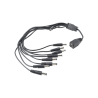 Cable con 9 Vías para Alimentar 8 Cámaras TURBOHD y DVR TURBOHD epcom / HIKVISION