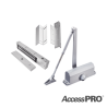 KIT INC CHAPA MAGNETICA DE 600LBS  / MONTAJE TIPO Z Y L  / CIERRA PUERTAS