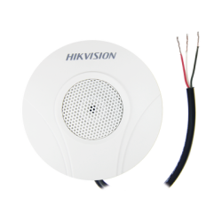 Micrófono Omnidireccional (360°) / Uso en Interior / Preamplificado para CCTV / Cancelación de Ruido Ambiental