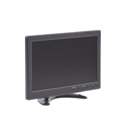 Monitor 10.1" TFT-LCD ideal para colocar en vehículos o DVR/NVR. Entradas de video HDMI, VGA y RCA (CVBS)