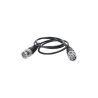 Cable Coaxial armado con conector BNC y longitud de 60 cm, Optimizado para HD ( TurboHD, HD-SDI, AHD )