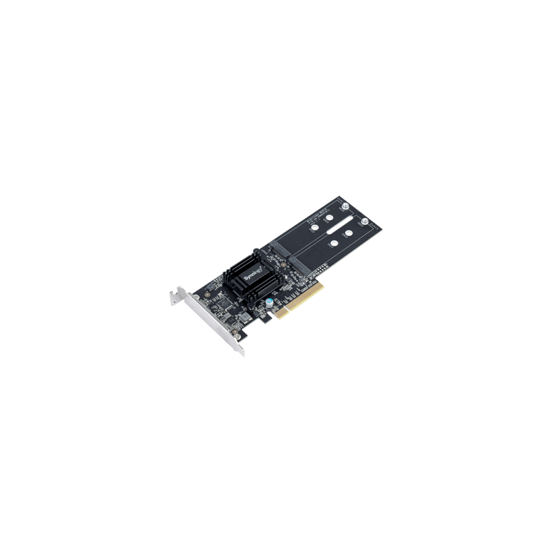 Tarjeta de Expansión M2D18 | PCIe 2.0 x8 | Compatible con NVMe y SATA SSD | 2 Ranuras M-key | Perfil Bajo y Altura Completa | Garantía de 3 Años.
