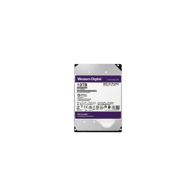 Disco duro WD de 10TB / 7200RPM / Optimizado para Videovigilancia