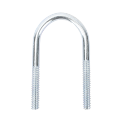 Abrazadera tipo U de 2 ", con acabado Electro Zinc, no incluye tuercas y arandelas