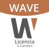 Licencia de 4 Canal de Wisenet Wave Profesional 