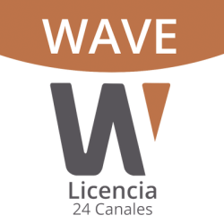 Licencia de 24 Canales de Grabación Wisenet Wave Profesional 