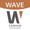 Licencia de 24 Canales de Grabación Wisenet Wave Profesional 