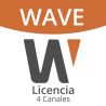 Licencia Wisenet Wave Para 4 Canales  de Grabador Hanwha 
