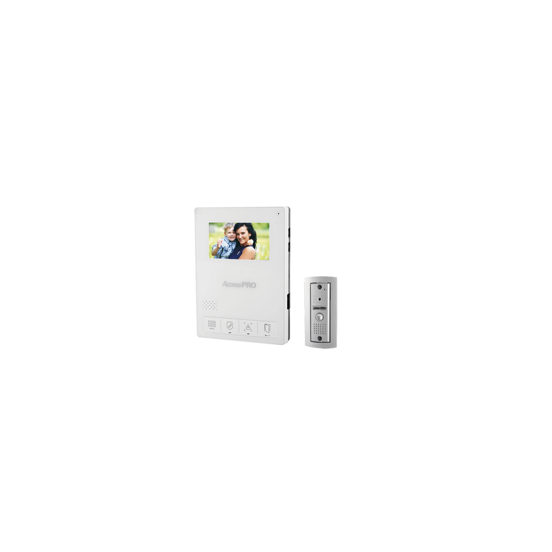Kit de Videoportero / Frente de Calle Antivandalismo / Cámara 900TVL para Baja Iluminación / Pantalla Alta Resolución / Control