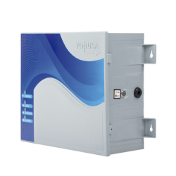 Energizador con tecnología SMT de 12,000Volts-1Joule/ 2500Mts Lineales de Protección / Cercos electricos